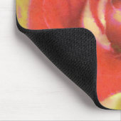 Rote Rose Wasserfarbe Art Maus Pad Mousepad (Ecke)