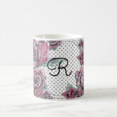 Rote Rose Wasserfarbpunkt Frauen Erste Tasse (Mittel)