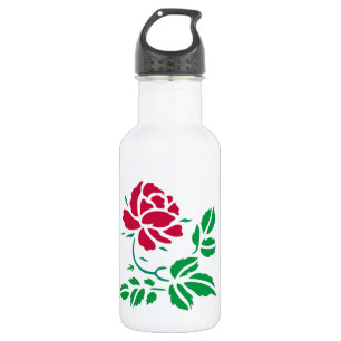 Rote Rose Wasserflasche