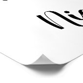 Rote Rose Wassertaubentropfen Hochzeitsempfang Poster (Ecke)