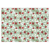 Rote Rose Wedding Elegant Classic Tischdecke (Vorderseite (Horizontal))