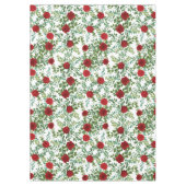 Rote Rose Wedding Elegant Classic Tischdecke (Vorderseite)