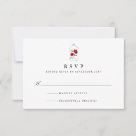 Rote Rose Wedding RSVP Cards