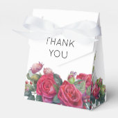 Rote Rose Wedding Vielen Dank Geschenkschachtel (Vorderseite)