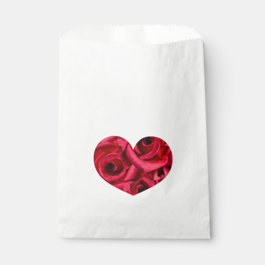 Rote Rose Weg Blume Garland Geschenktütchen (Vorderseite)