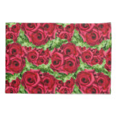 Rote Rose Weg Blume Garland Kissenbezug (Rückseite-Links)