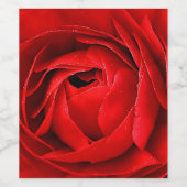 ROTE ROSE WEINETIKETT (Einzelnes Label)
