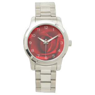 Rote Rose Weiße Nummern Mens Watch cn Armbanduhr