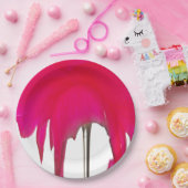 Rote Rose Weißer Himmel Abendessen Teller (Party)