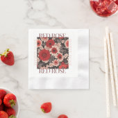 Rote Rose White Rose Serviette (Beispiel)