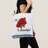 Rote Rose White Tasche (Von Nahem)