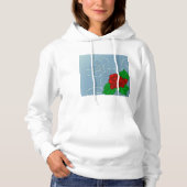 Rote Rose Womens Hoodie (Vorderseite)