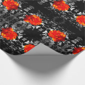 Rote Rose Wrapping Paper Geschenkpapier (Ecke)