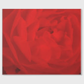 Rote Rose Wrapping Paper Geschenkpapier (Flach)