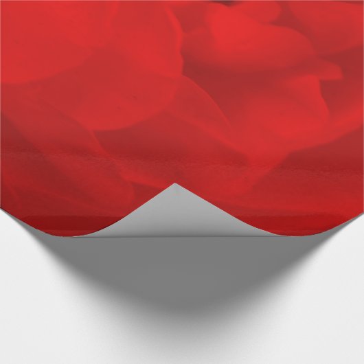 Rote Rose Wrapping Paper Geschenkpapier (Ecke)