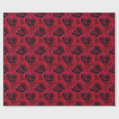 Rote Rose Wrapping Paper Romantische Rose Geschenkpapier (Flach)