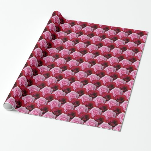 Rote Rose Wrapping Paper Romantische Rose Geschenkpapier (Ungerollt)