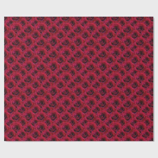 Rote Rose Wrapping Paper Romantische Rose Geschenkpapier (Flach)