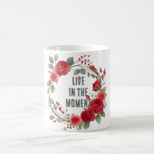 Rote Rose Wreath Kaffeetasse (Mittel)