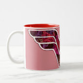 Rote Rose WW Zweifarbige Tasse (Links)
