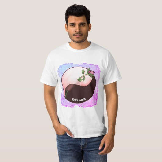 Rote Rose Yang T - Shirt (Vorne ganz)