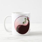 Rote Rose Yin-Yang-Tasse Kaffeetasse (Links)