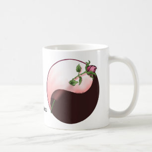Rote Rose Yin-Yang-Tasse Kaffeetasse