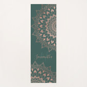 Rote Rose Yogamatte (Vorderseite)