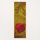 Rote Rose Yogamatte (Vorderseite)