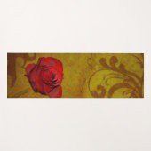Rote Rose Yogamatte (Vorderseite (Horizontal))