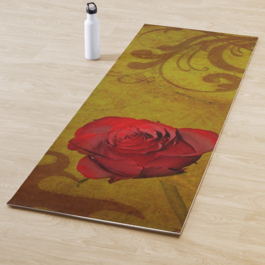 Rote Rose Yogamatte (Beispiel)
