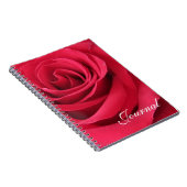 Rote Rose-Zeitschrift Notizblock (Rechte Seite)