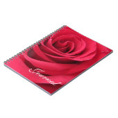 Rote Rose-Zeitschrift Notizblock (Linke Seite)