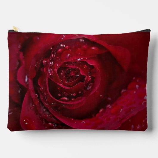 Rote Rose Zubehörtasche (Vorderseite)