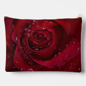 Rote Rose Zubehörtasche (Rückseite)