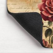 Rote Rose zum Altbau Mousepad (Ecke)