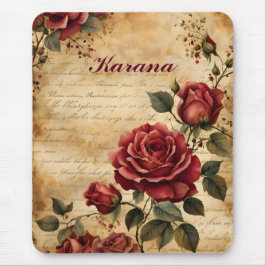 Rote Rose zum Altbau Mousepad