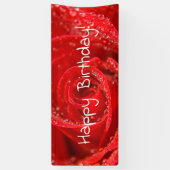 rote Rose zum Geburtstag Banner (Vertikal)