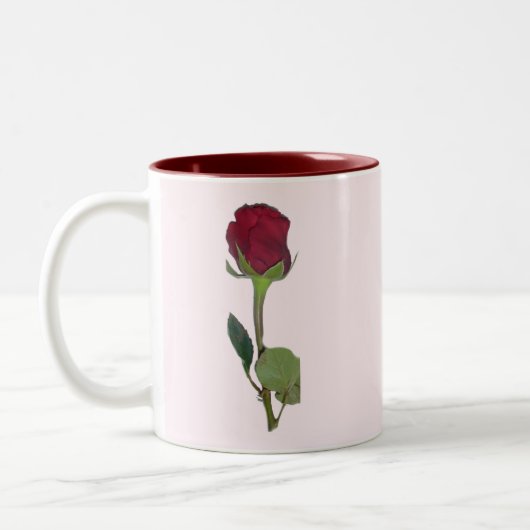 Rote Rose Zweifarbige Tasse (Links)