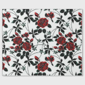 Rote Rosen .ю Geschenkpapier (Flach)