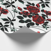 Rote Rosen .ю Geschenkpapier (Ecke)