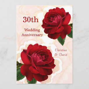 Rote Rosen 30. Hochzeitstag Einladung