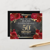 Rote Rosen 50. Geburtstag Save the Date Haushalt