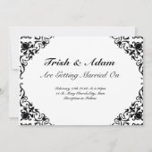 Rote Rosen 5" x 7" Einladungskarte Einladung (Rückseite)