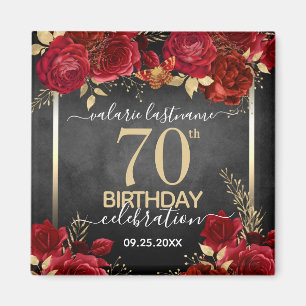 Rote Rosen, 70. Geburtstag Save the Date Magnet