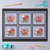 Rote Rosen als Dekoupage Seidenpapier (Basteln)