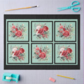 Rote Rosen als Dekoupage Seidenpapier (Basteln)