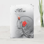 Rote Rosen am Muttertag Karte (Vorderseite)