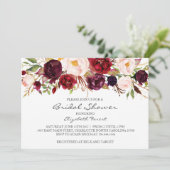 Rote Rosen Aquarell Braudusche Einladung (Stehend Vorderseite)