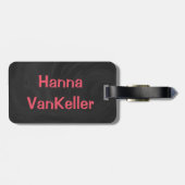 Rote Rosen Art Pattern Gepäckanhänger (Rückseite horizontal)